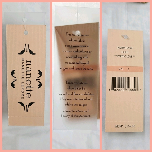 Nanette Lepore▪︎Gold Poetic Love Lace Sheath Dress - Picture 10 of 13